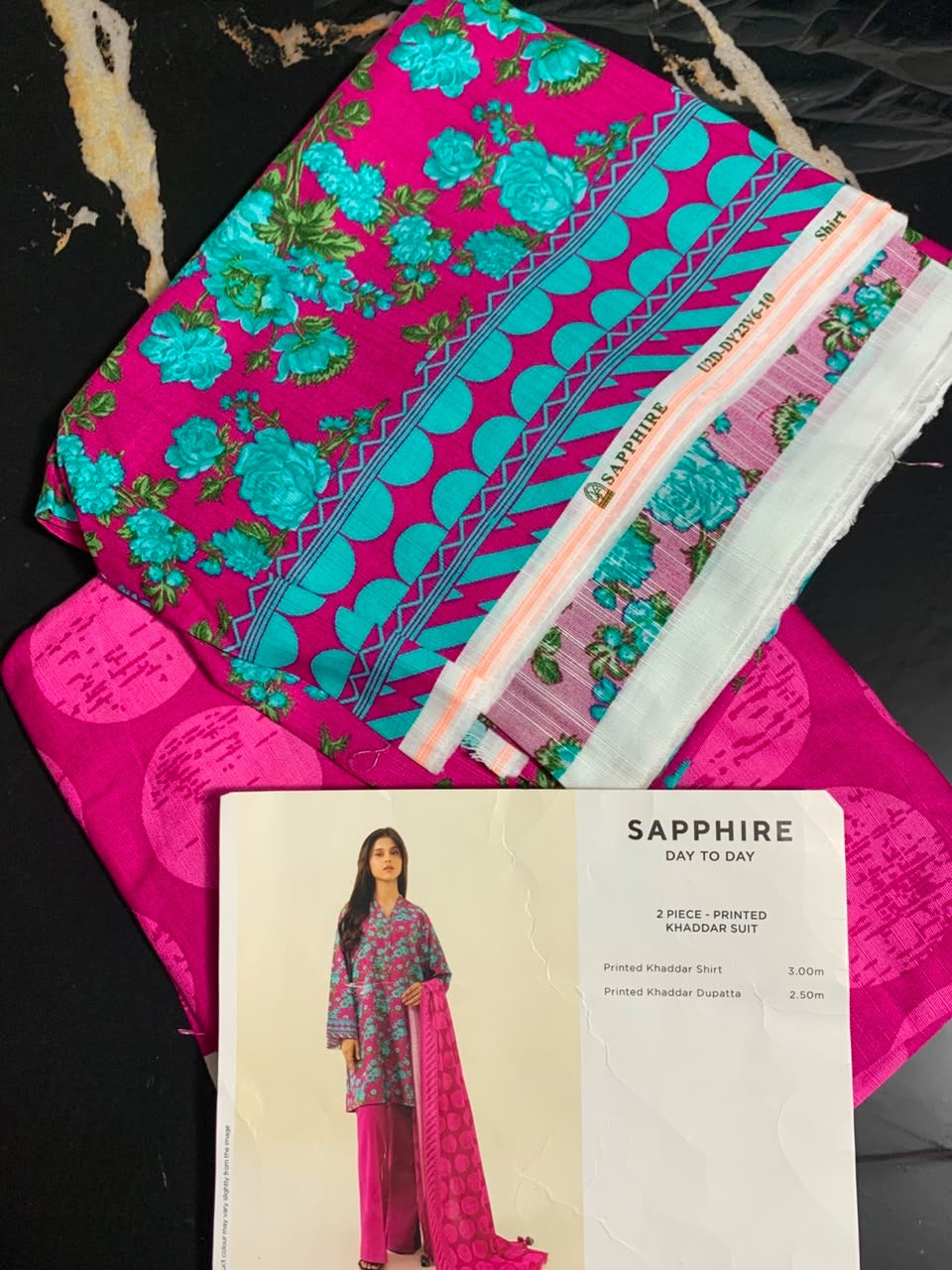 SAPPHIRE Day to Day - 2 Piece Printed Khaddar Suit