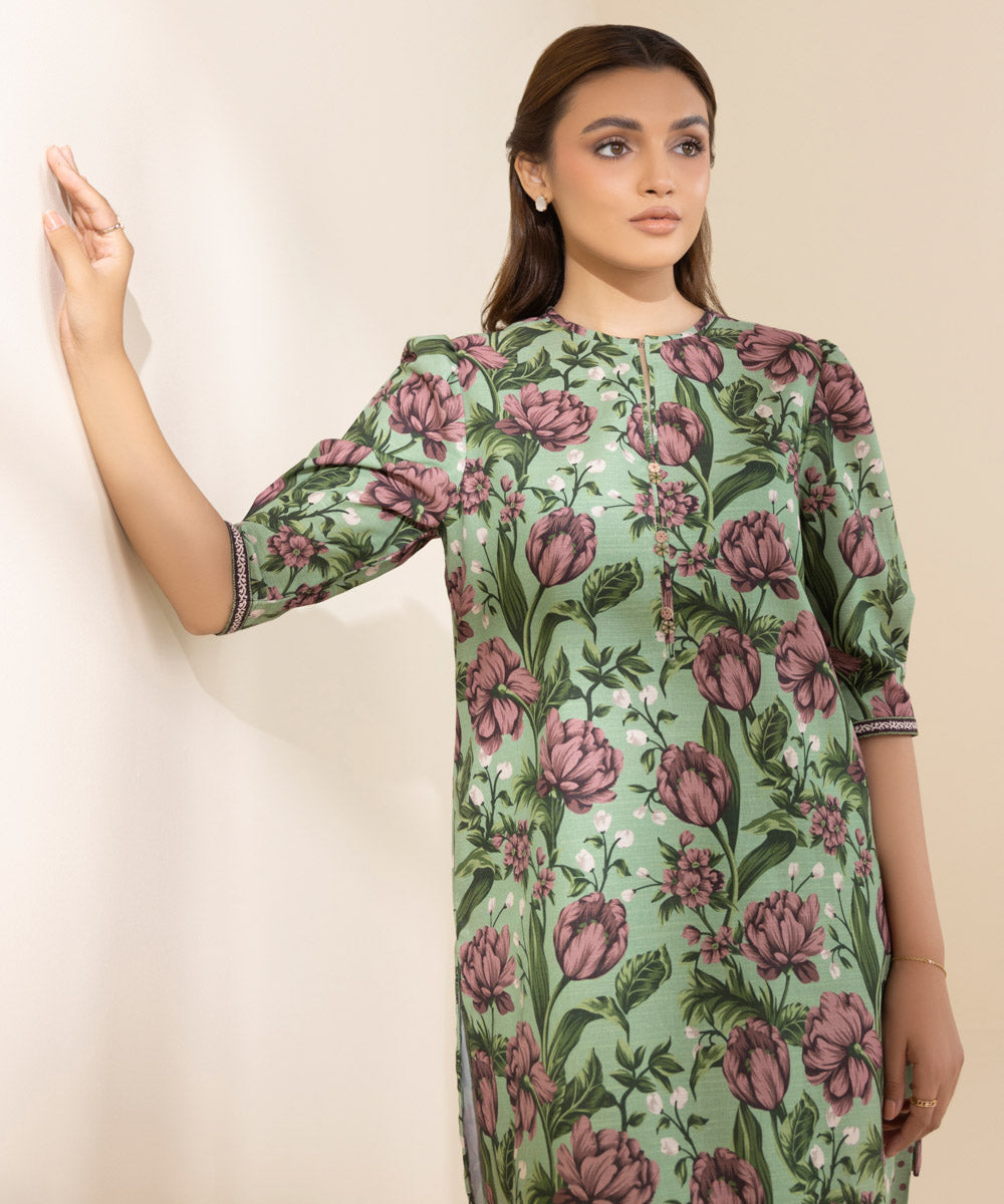 Sapphire 2-Piece Printed Khaddar Suit 