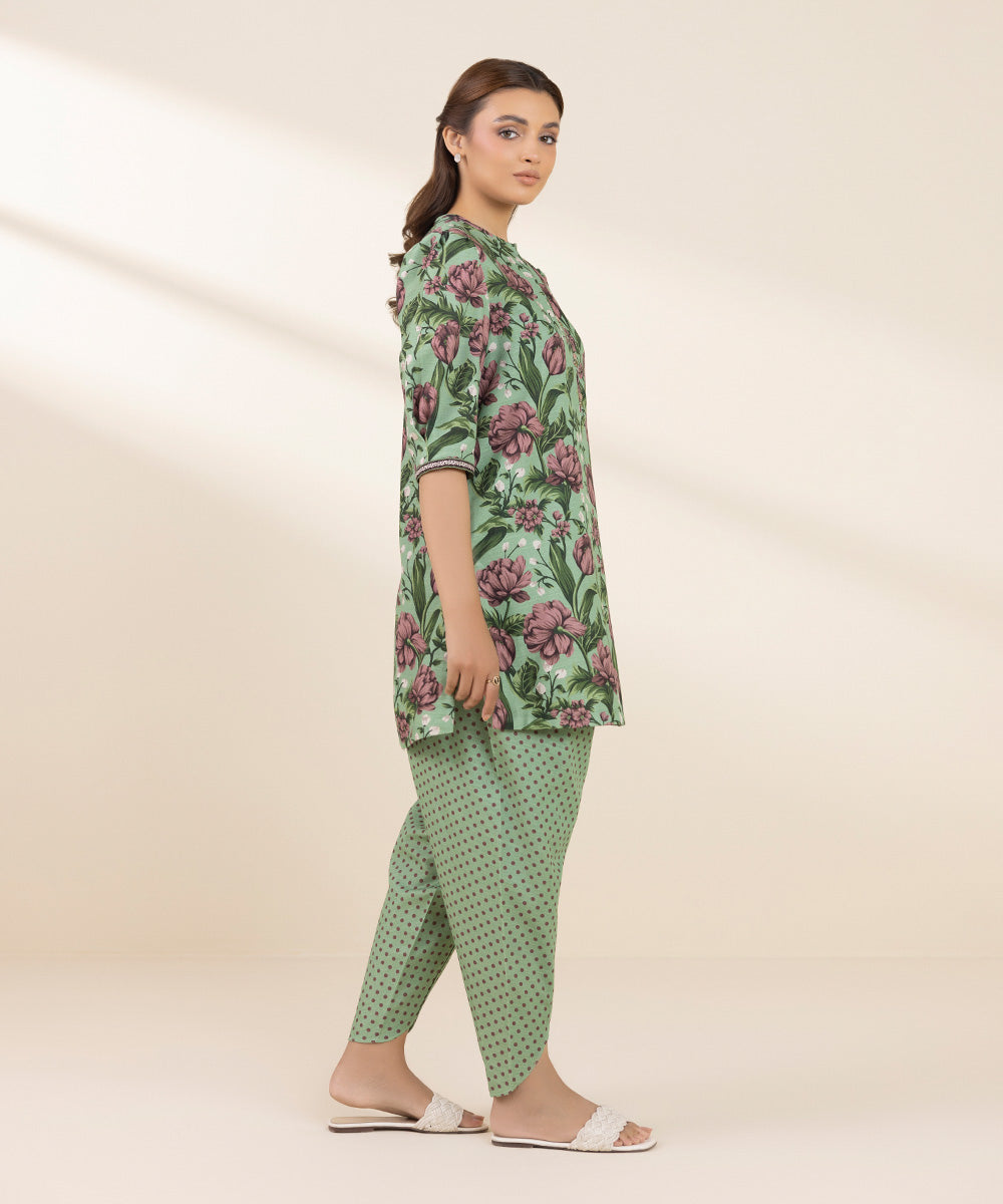 Sapphire 2-Piece Printed Khaddar Suit 