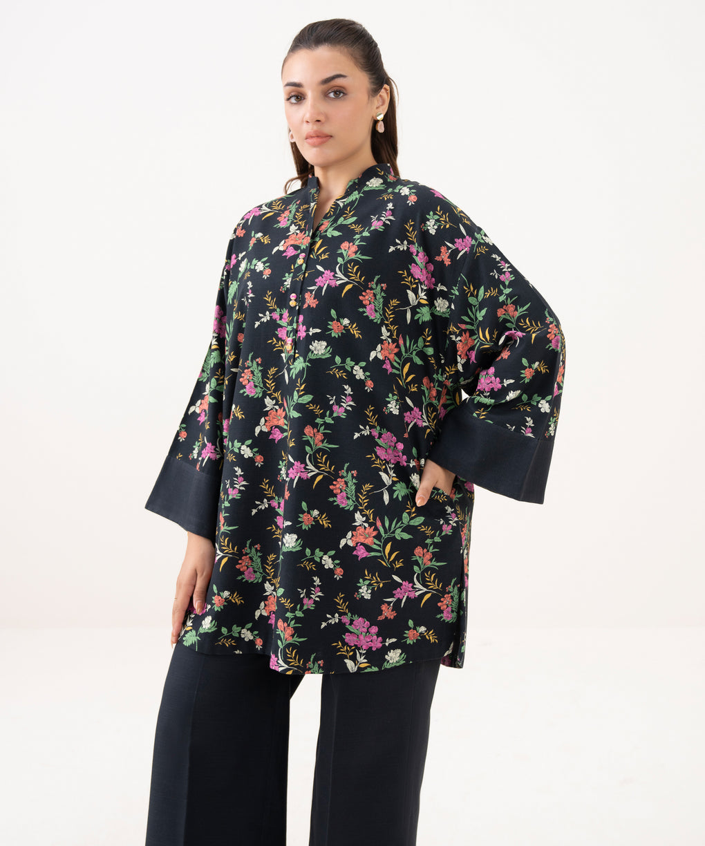 Sapphire 2-Piece Khaddar Printed Unstitched Suit