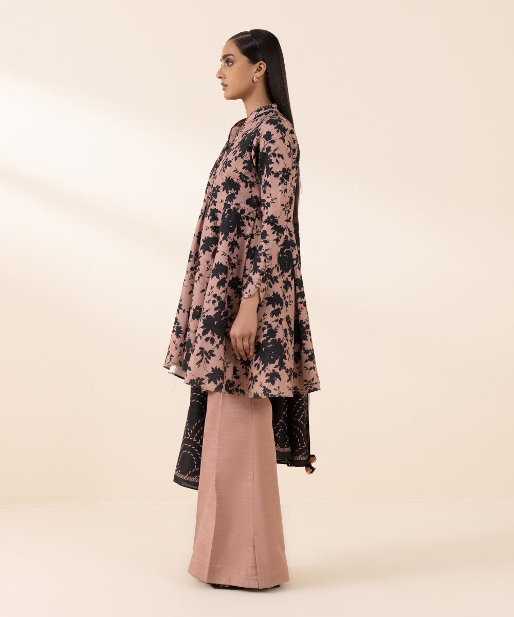 2 Piece Printed Light Khaddar Suit